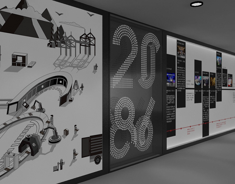 Печать интерьерных наклеек в коридор