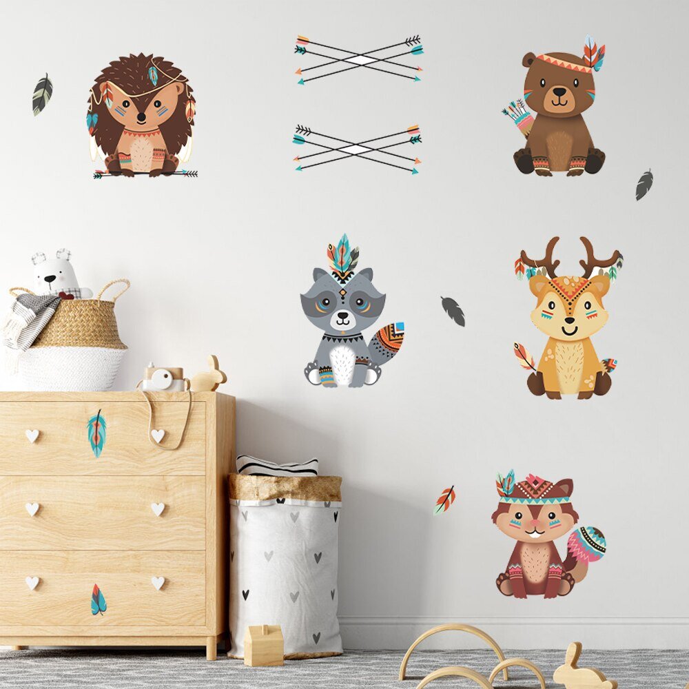 Печать интерьерных наклеек в скандинавском стиле