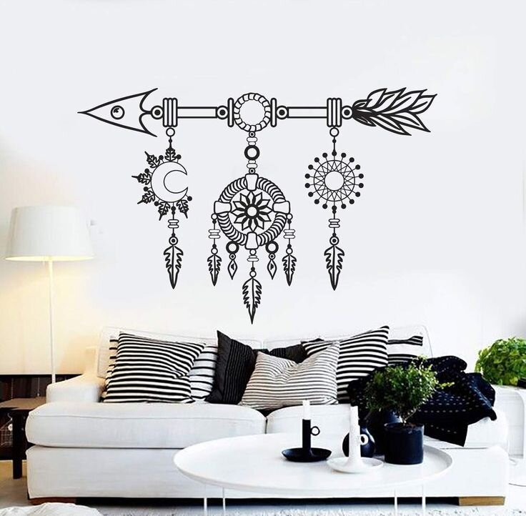 Печать интерьерных наклеек в скандинавском стиле