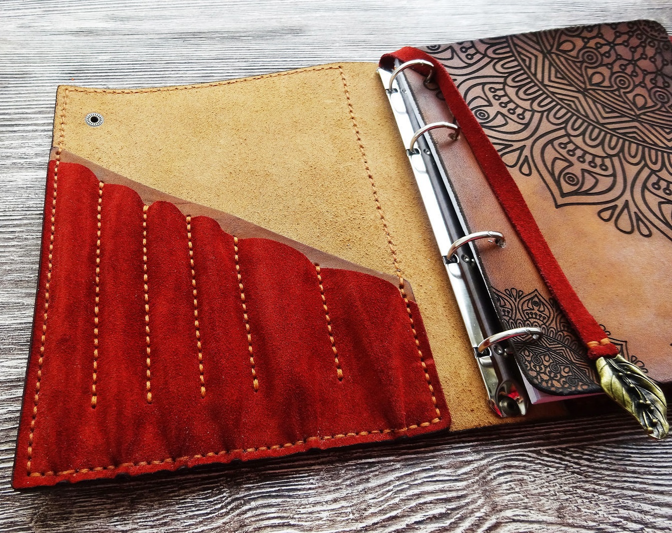 Изготовление блокнотов из кожи