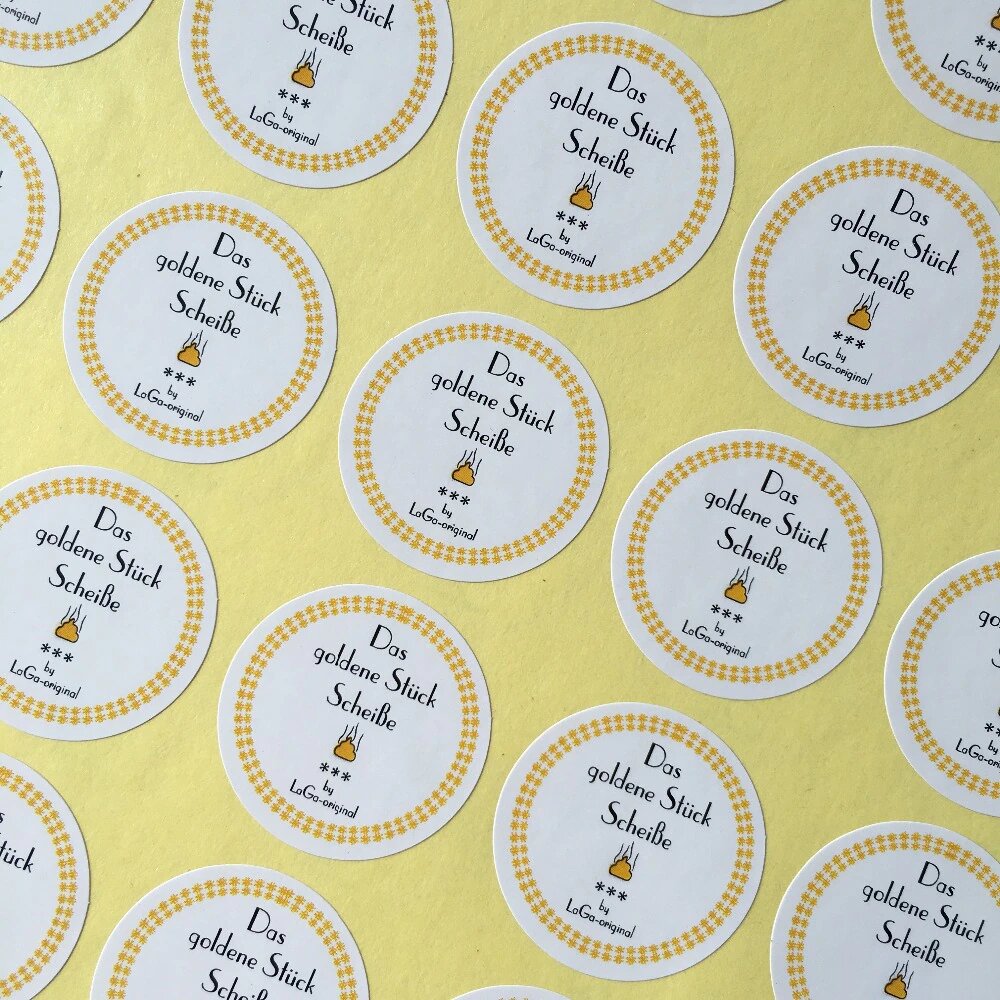 Печать наклеек с логотипом