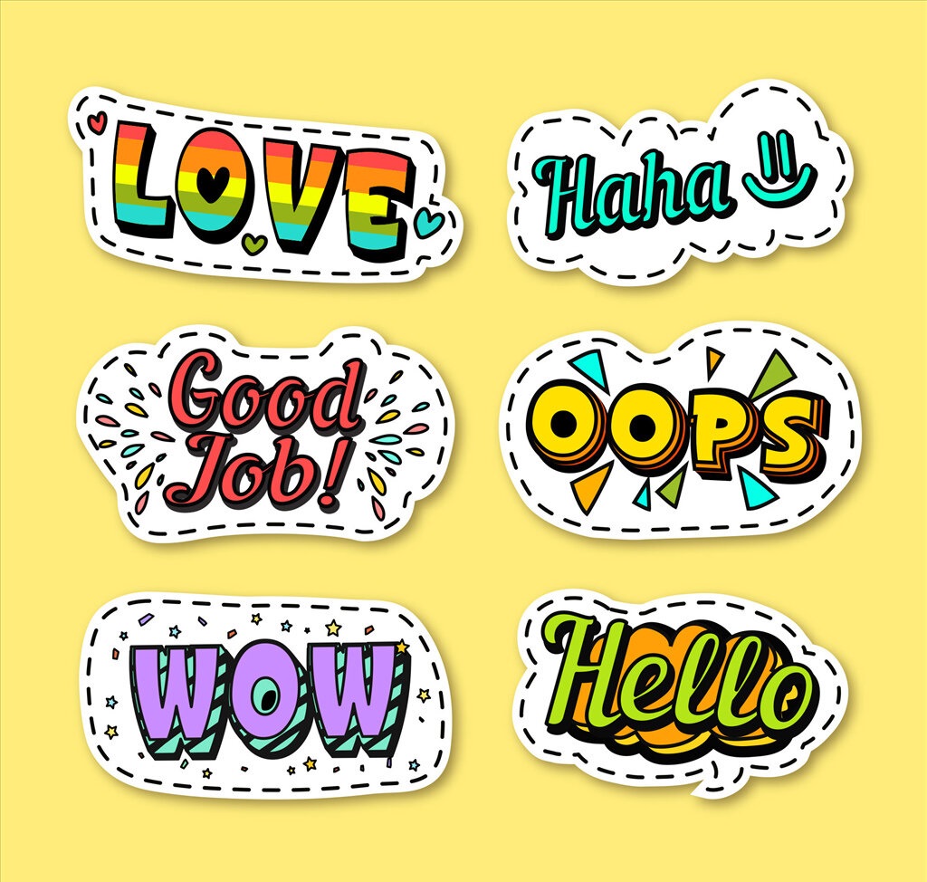 Печать наклеек с надписями