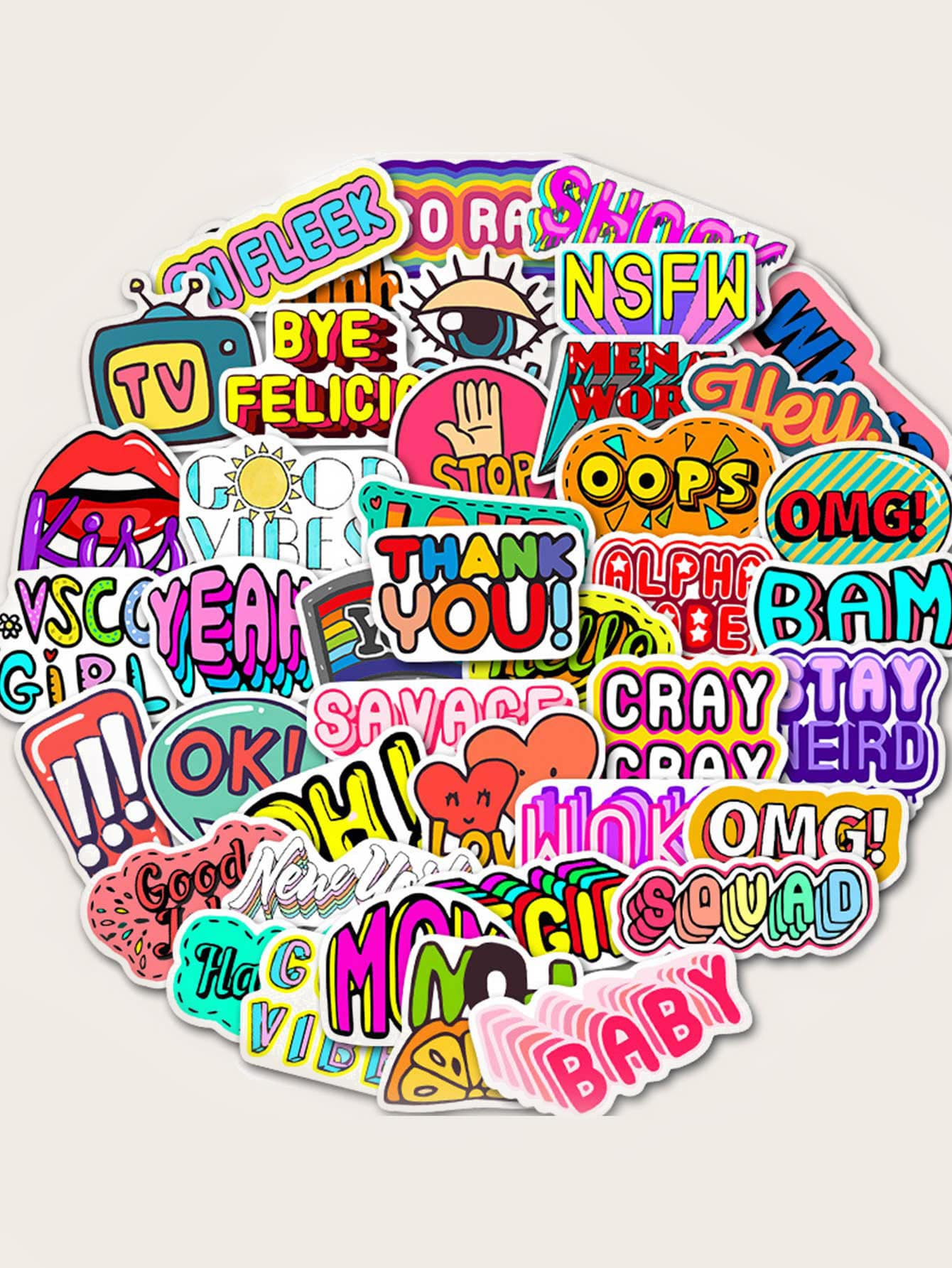 Печать наклеек с надписями