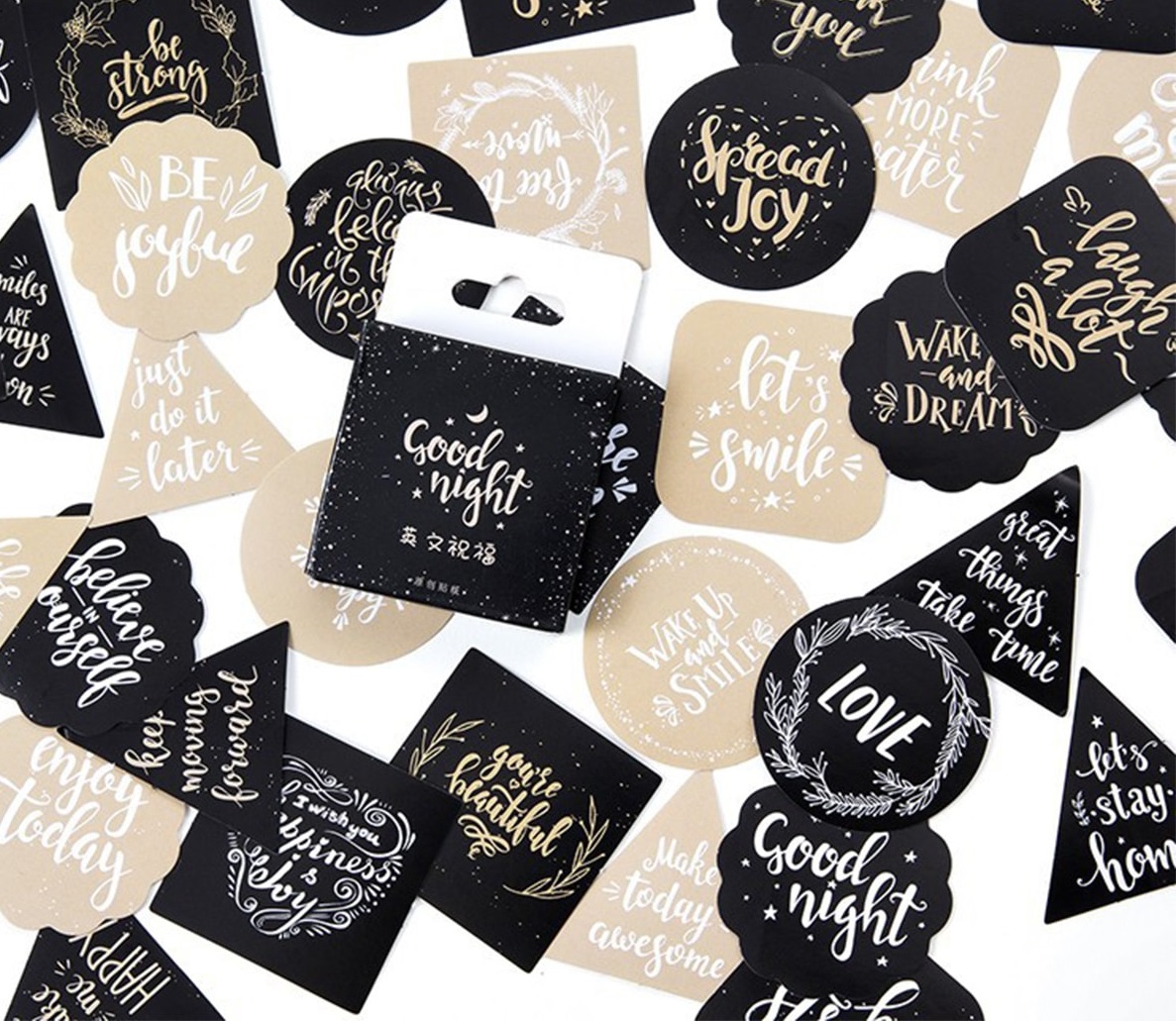 Печать наклеек с надписями