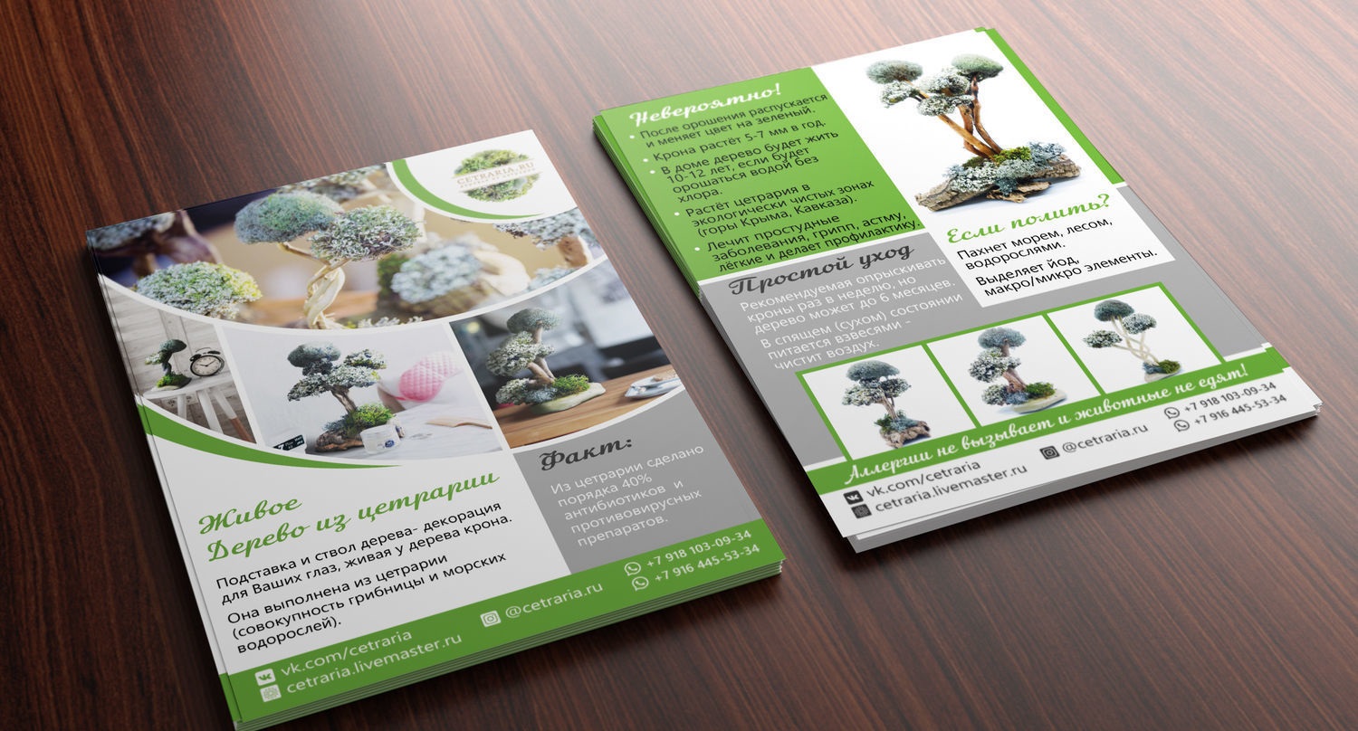 Печать 1000 шт листовок