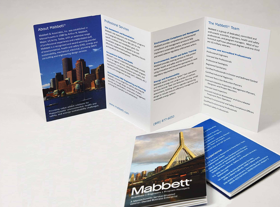 Печать буклетов-гармошка