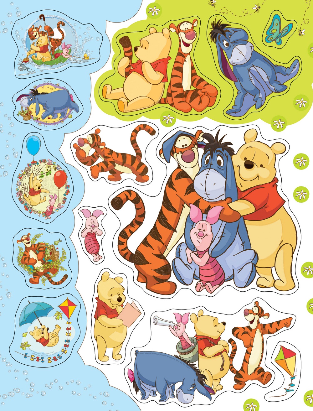 Печать детских наклеек