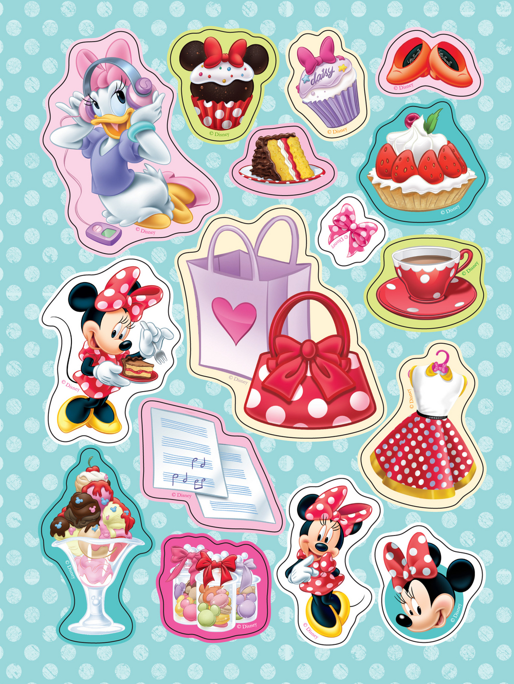 Печать детских наклеек