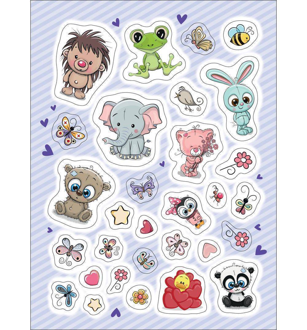 Печать детских наклеек