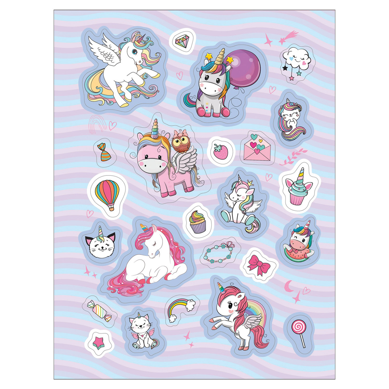 Печать детских наклеек