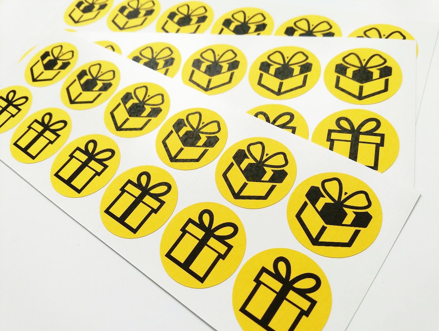 Печать маленьких наклеек