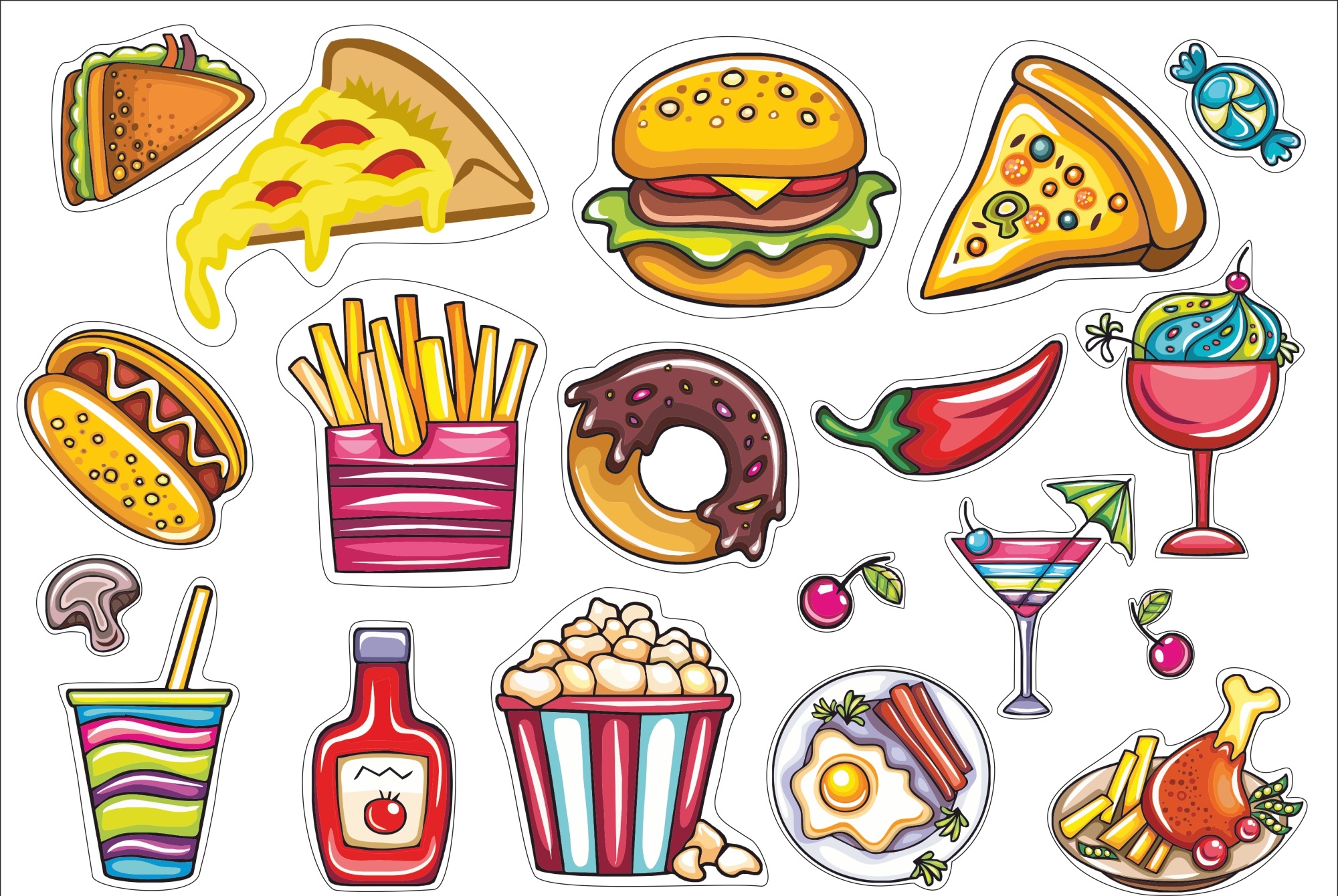 Печать маленьких наклеек