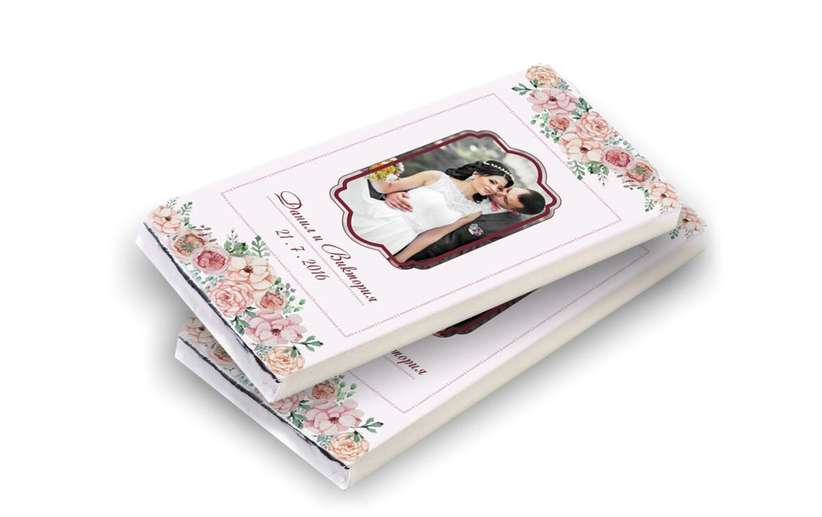 Печать наклеек для шоколада