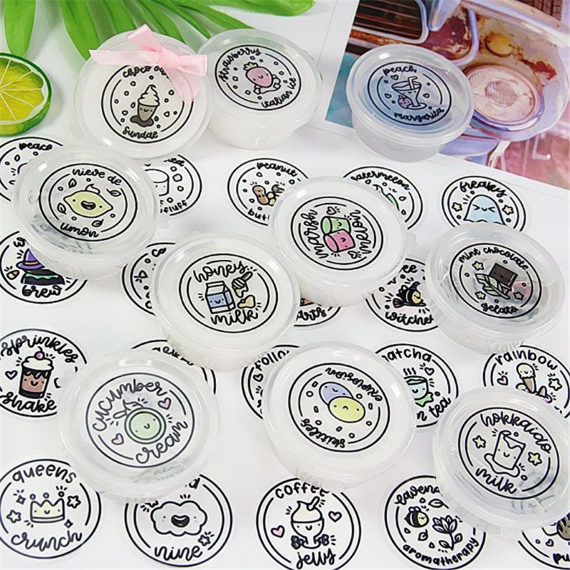 Печать наклеек для слаймов