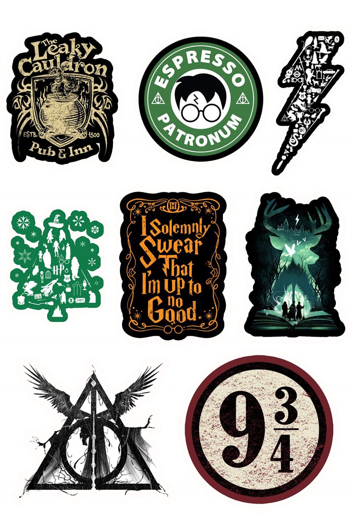 Печать наклеек Гарри Поттер
