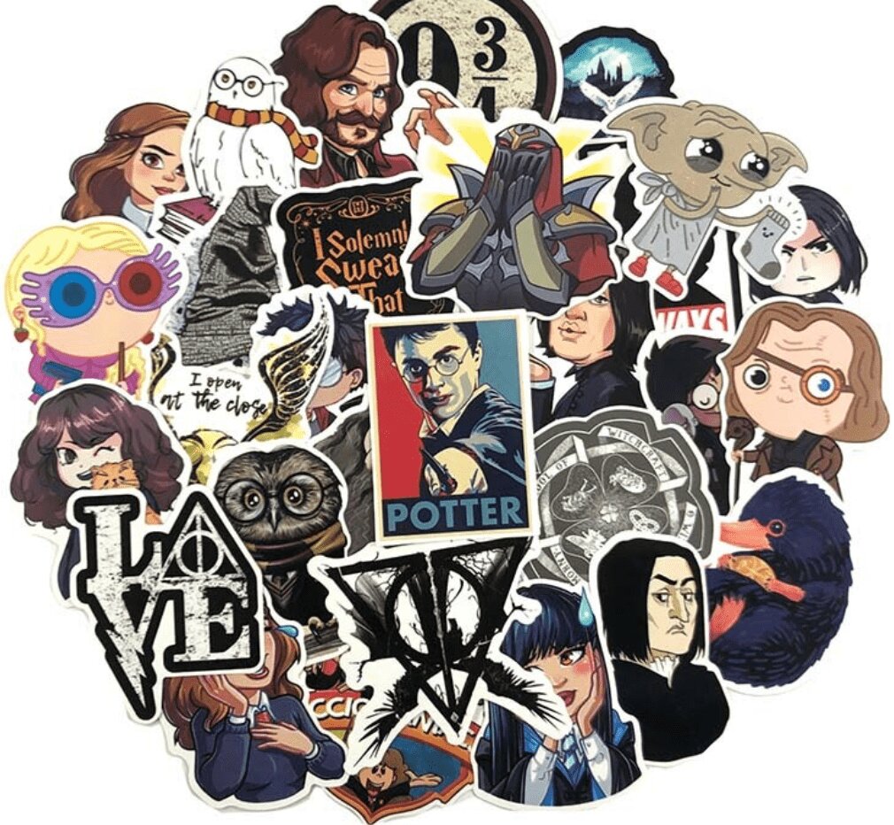 Печать наклеек Гарри Поттер
