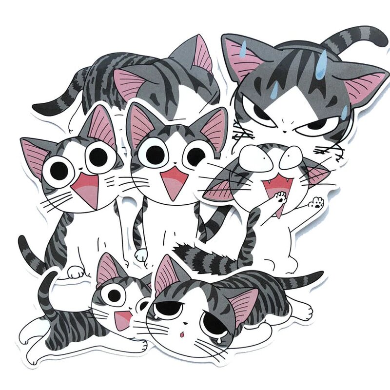 Печать наклеек котиков