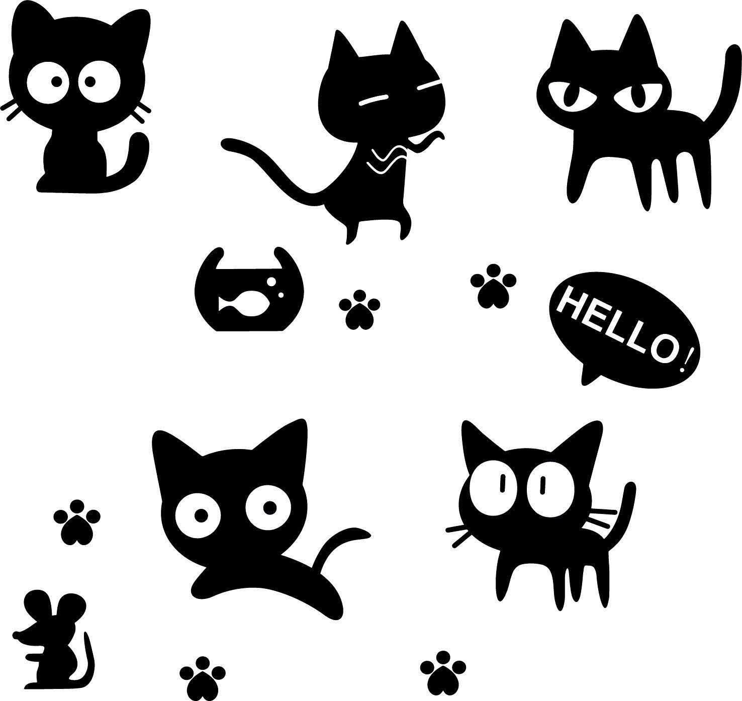 Печать наклеек котиков