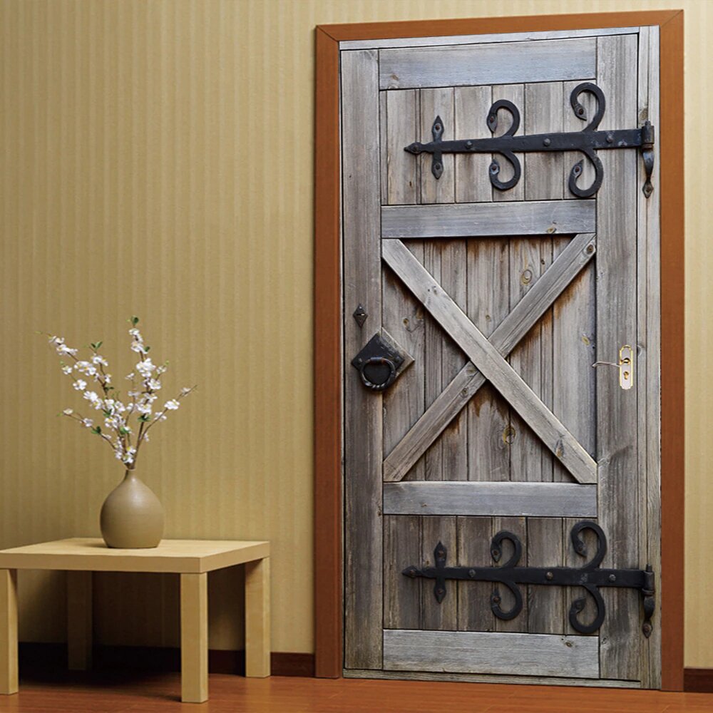 Печать наклеек на дверь