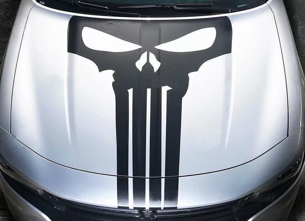 Печать наклеек на капот