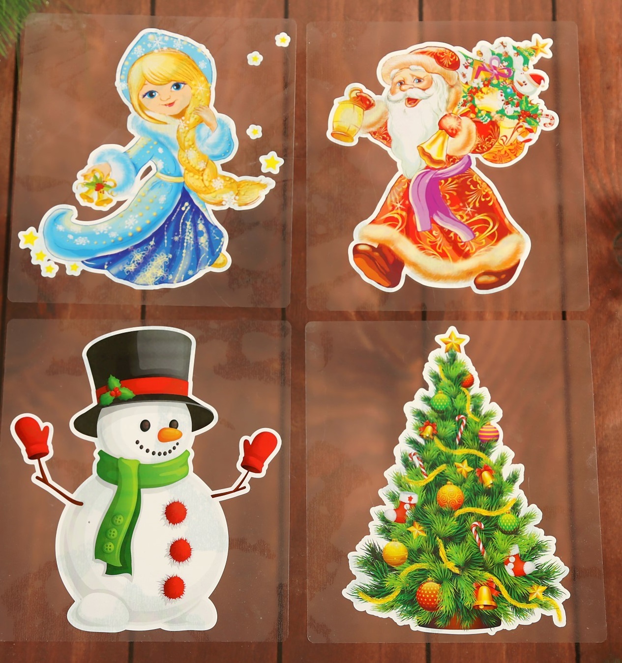 Печать наклеек на Новый Год