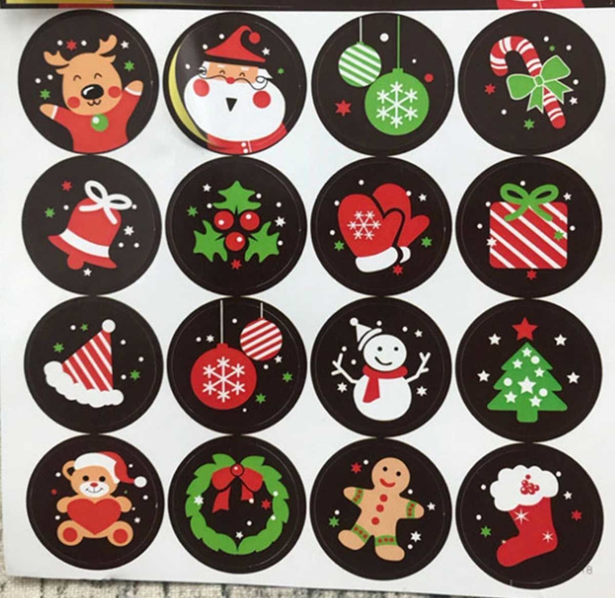 Печать наклеек на Новый Год