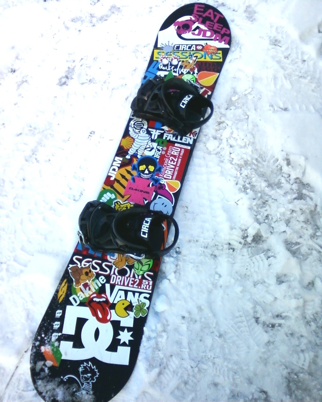 Печать наклеек на сноуборд