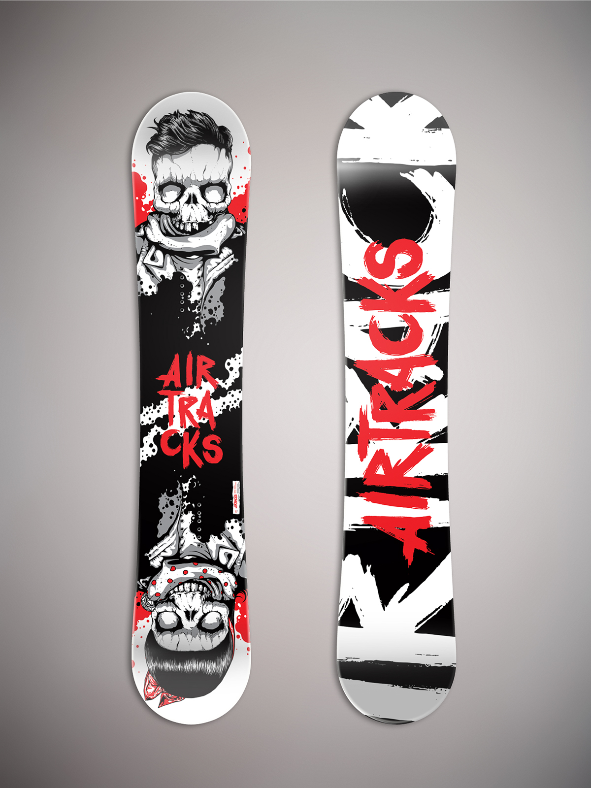 Печать наклеек на сноуборд