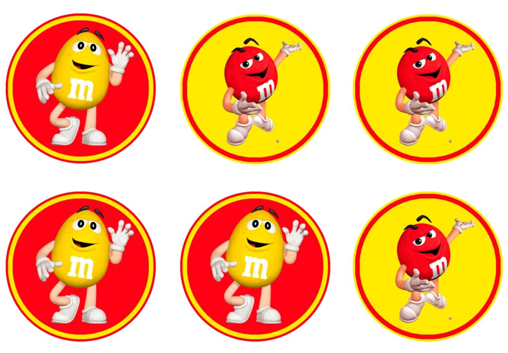 Печать наклеек разных персонажей