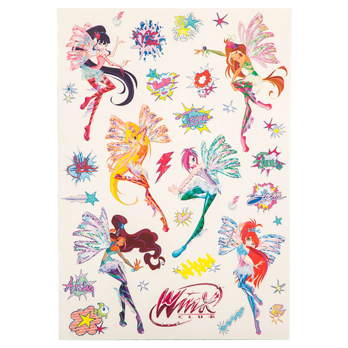 Печать наклеек Винкс