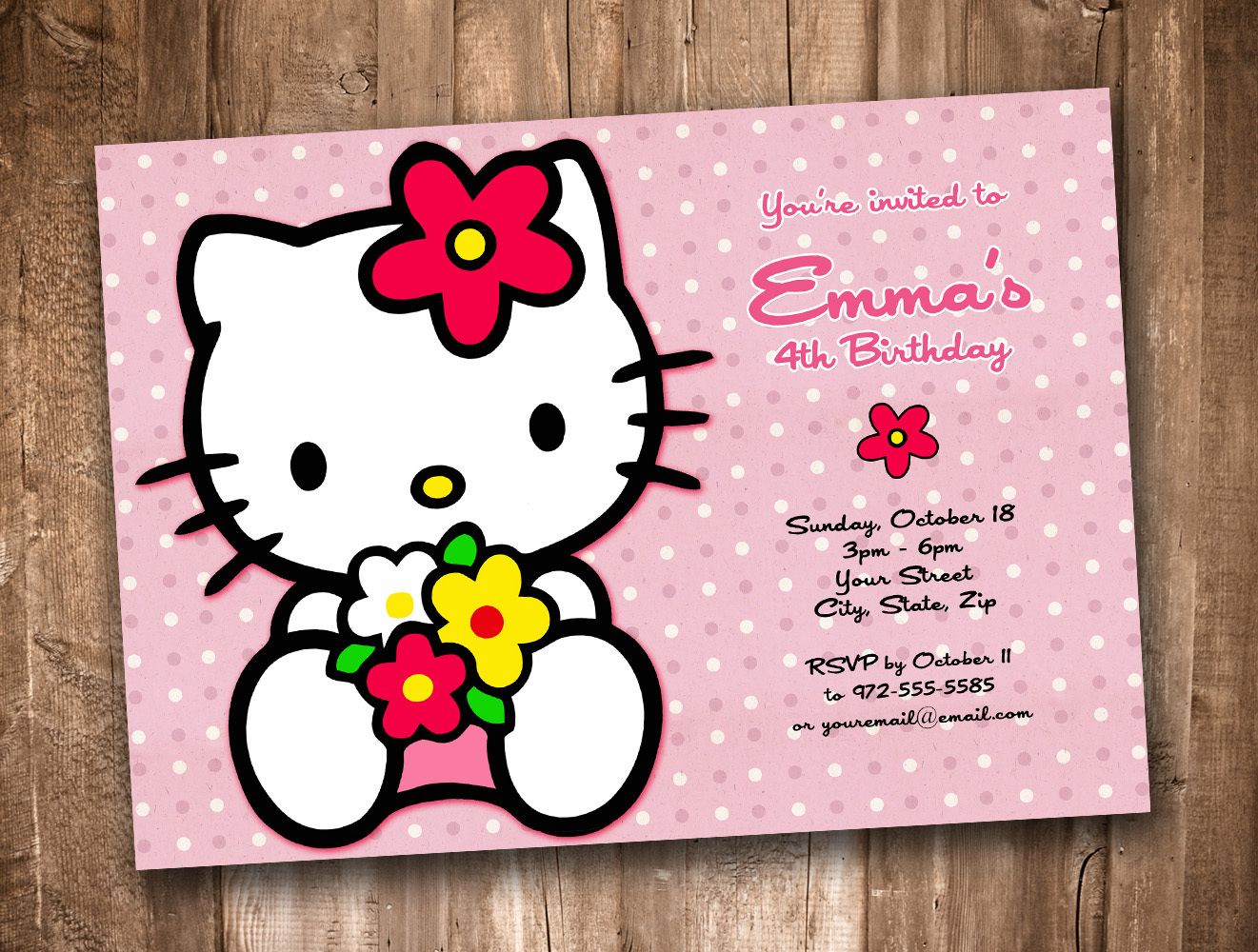 Печать пригласительных на День Рождения