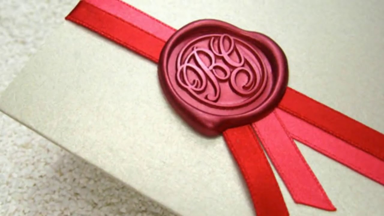 Печать пригласительных с сургучной печатью