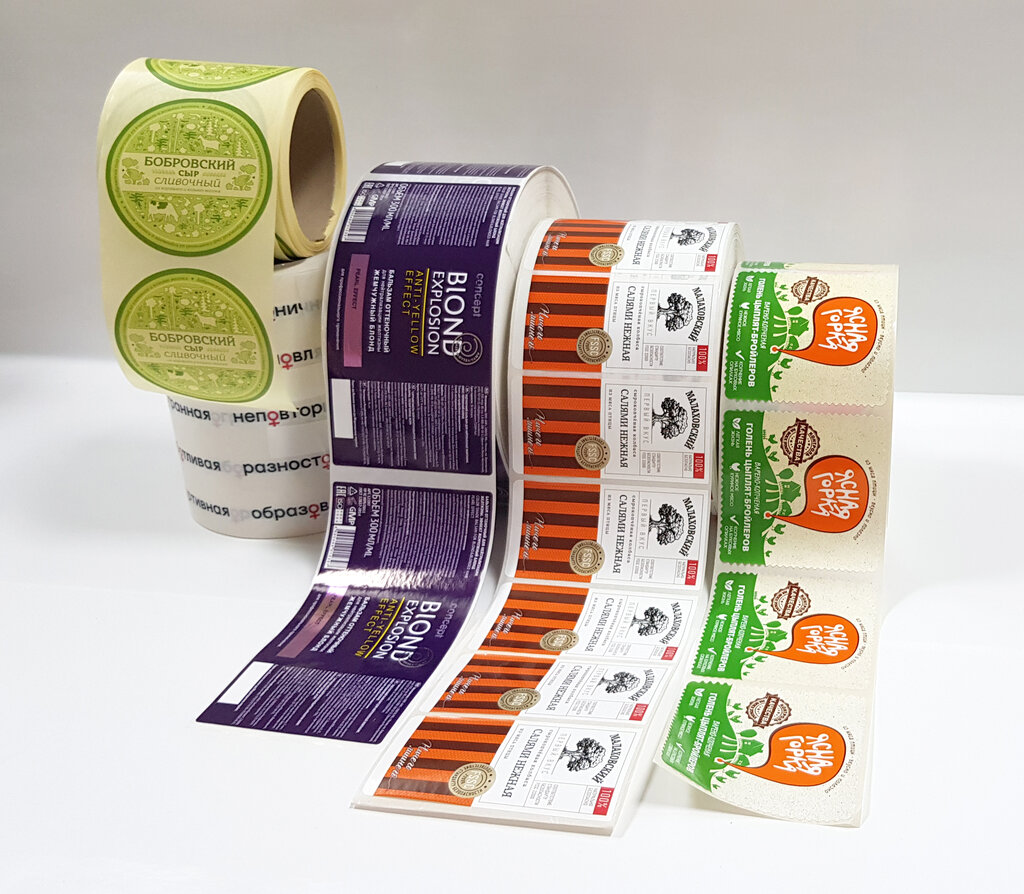 Печать рекламных наклеек