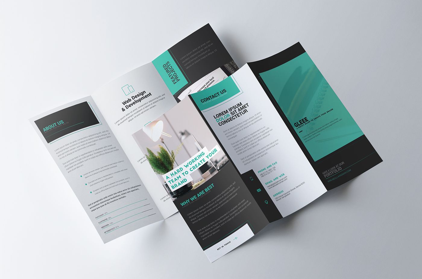 Печать цветных буклетов