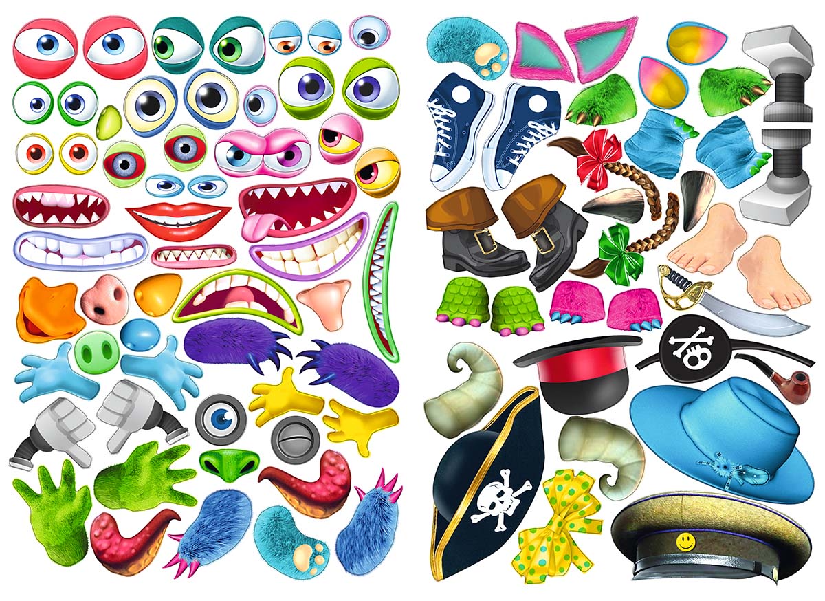 Печать цветных наклеек