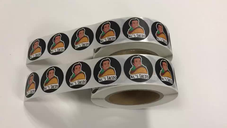 Печать цветных наклеек