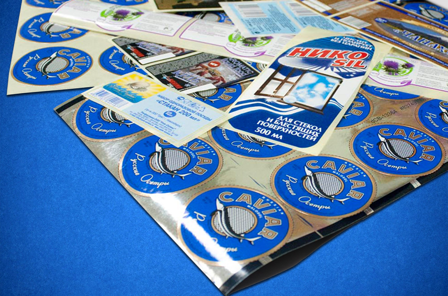 УФ печать наклеек