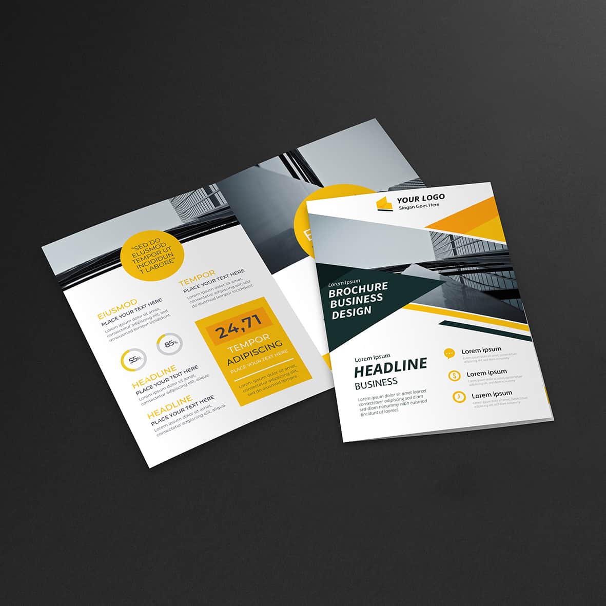 Печать буклетов А4 1 фальц