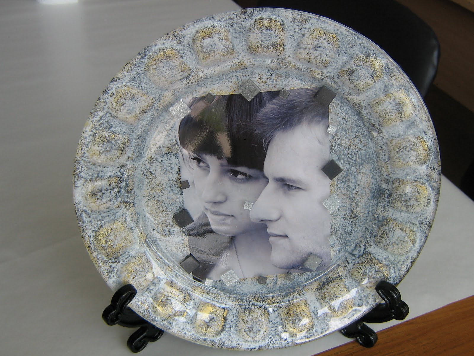 Печать фото на тарелке