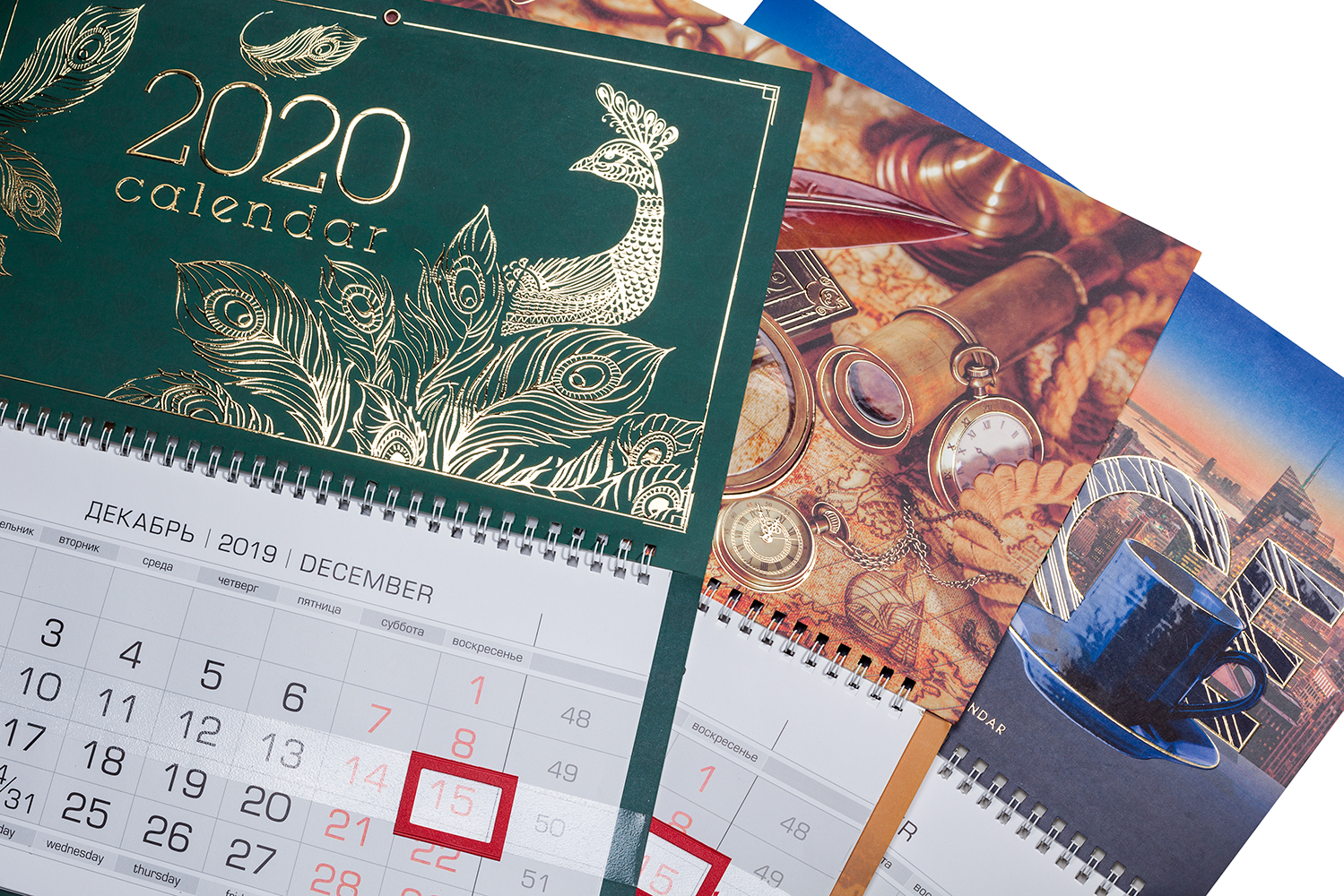 Дизайн квартальных календарей