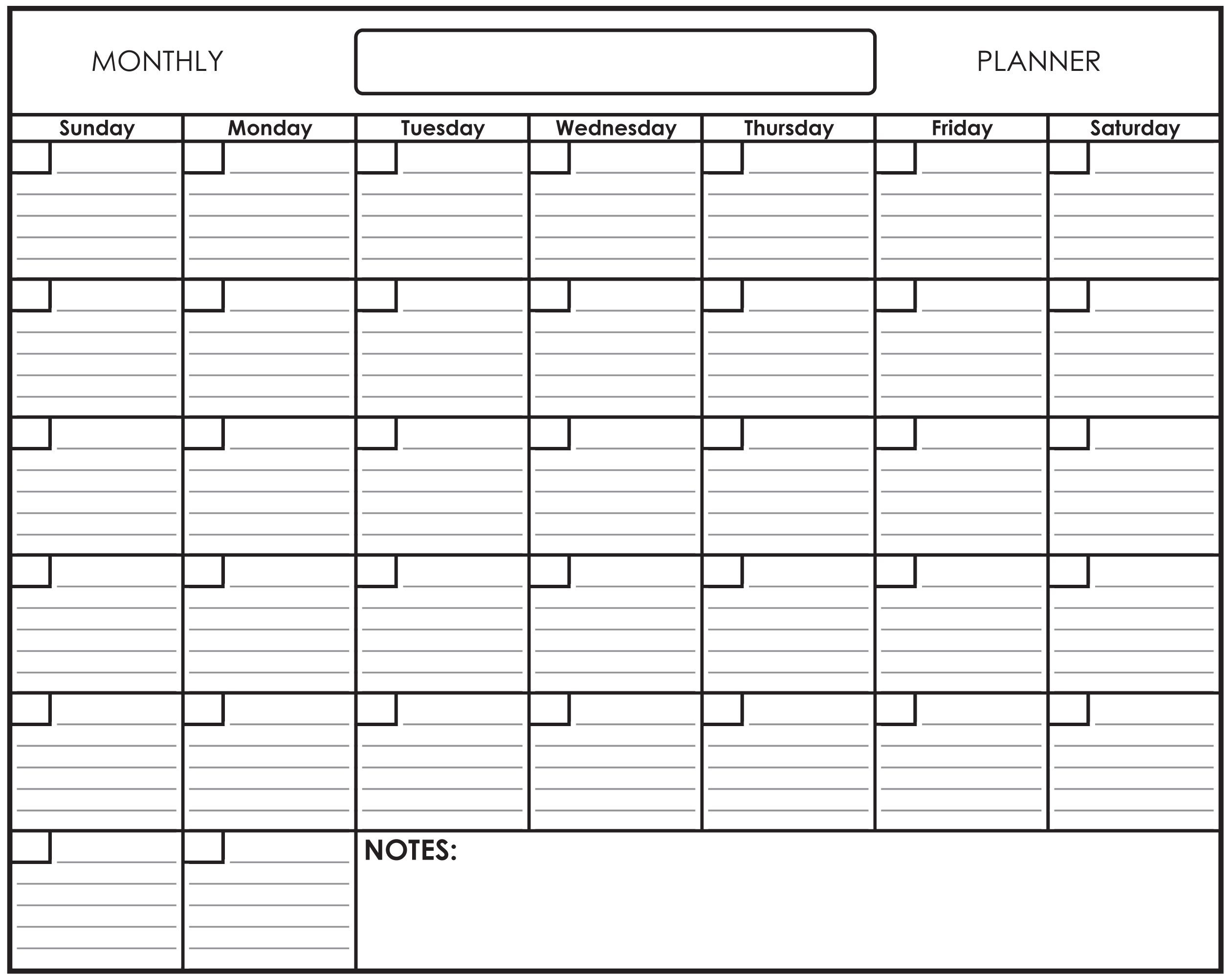 Изготовление календарей-планингов на месяц