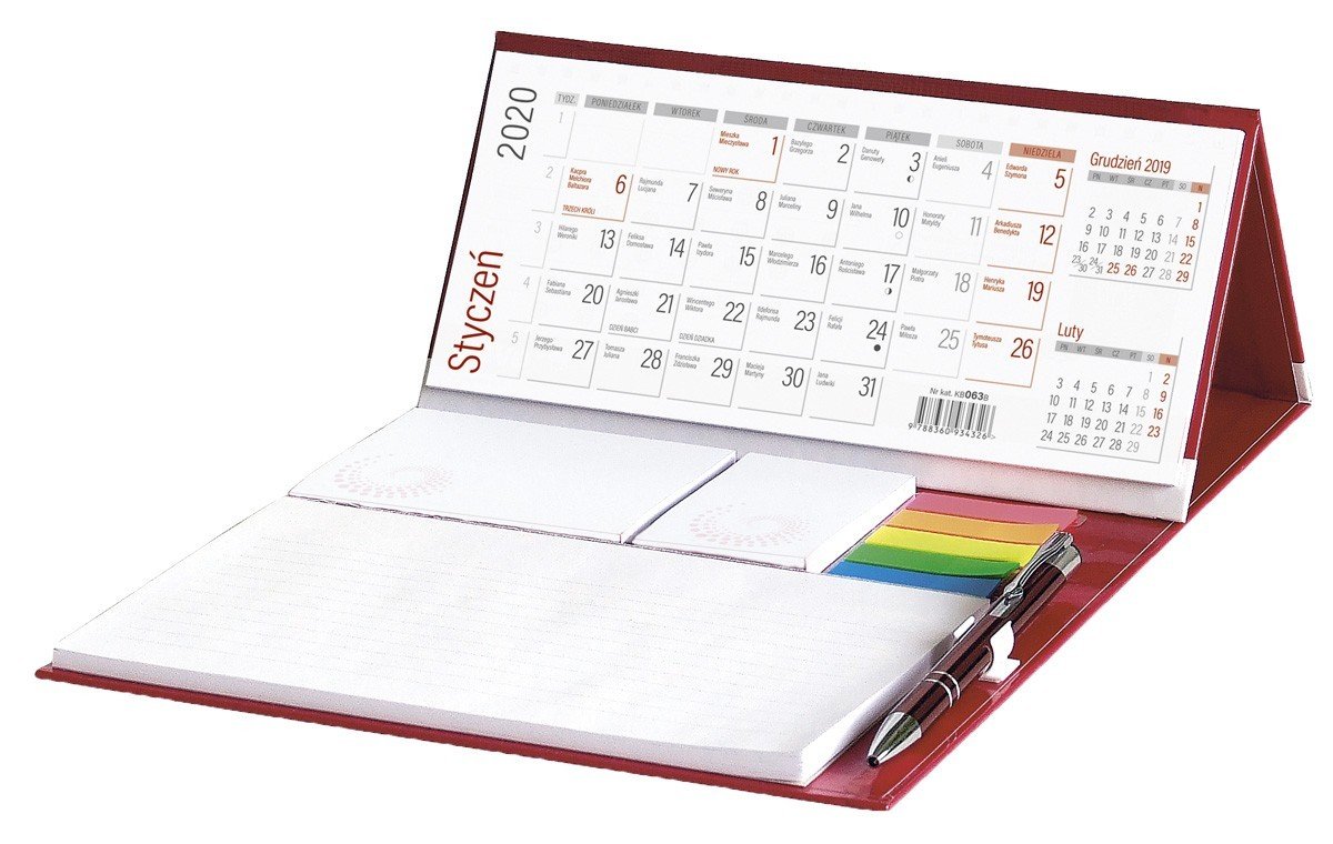 Печать календарей-домиков с блоком для записи