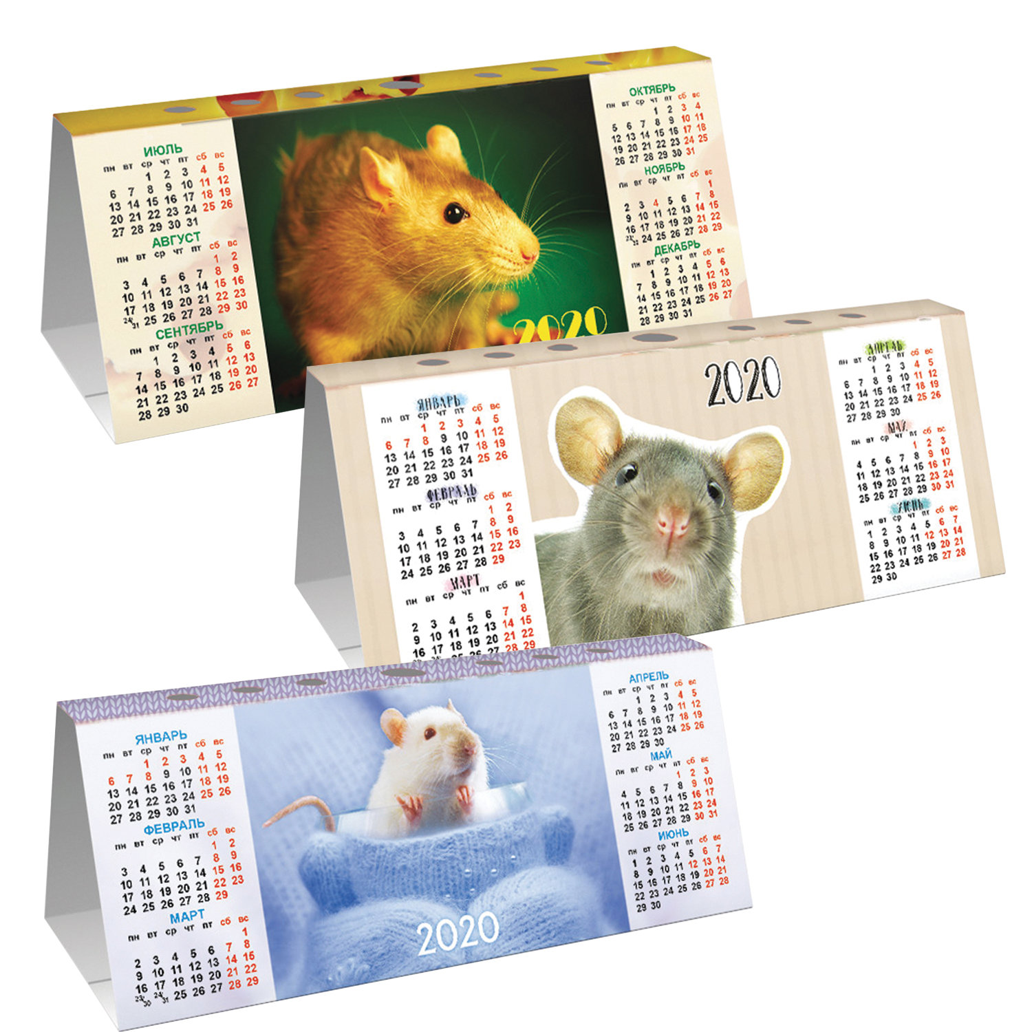 Печать настольных календарей-домиков