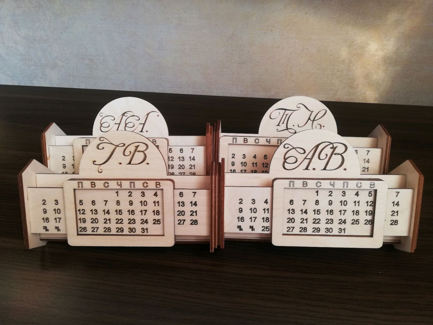 Печать вечных календарей-домиков