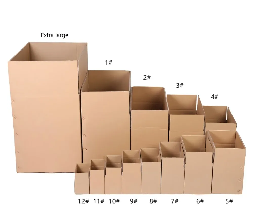 Размер упаковочных коробок