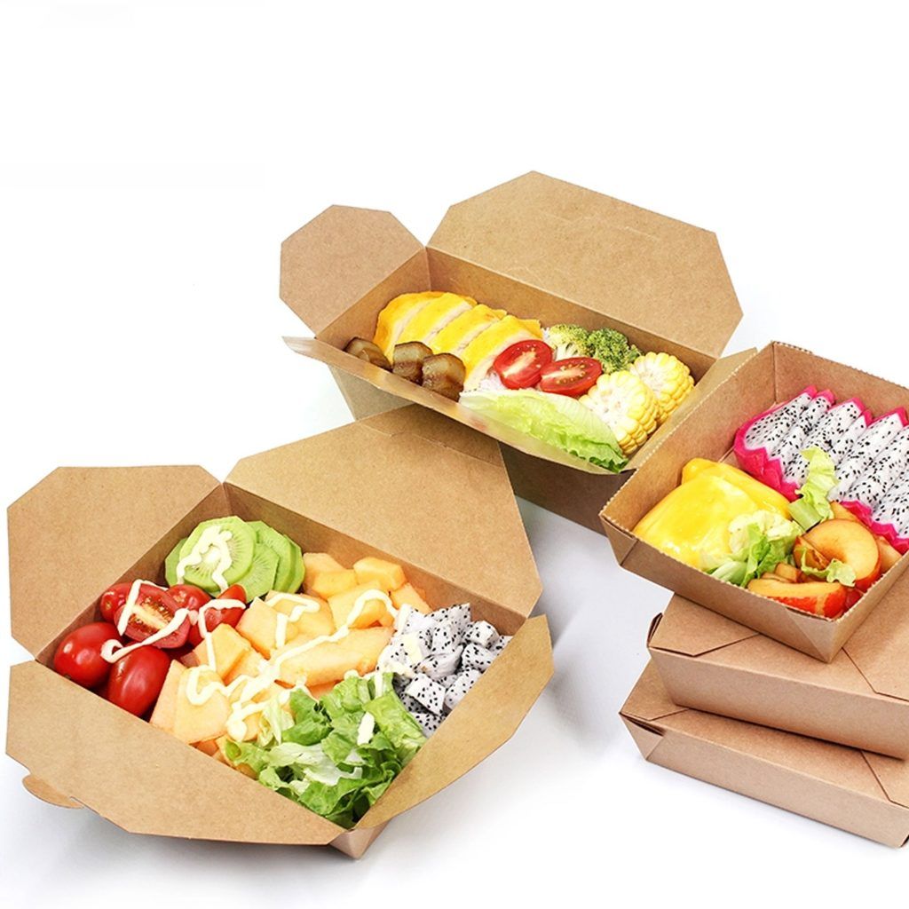 Картонная упаковка для еды на вынос