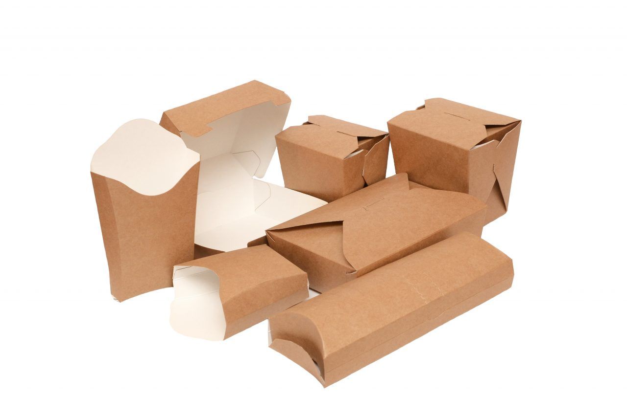Картонная упаковка для еды на вынос