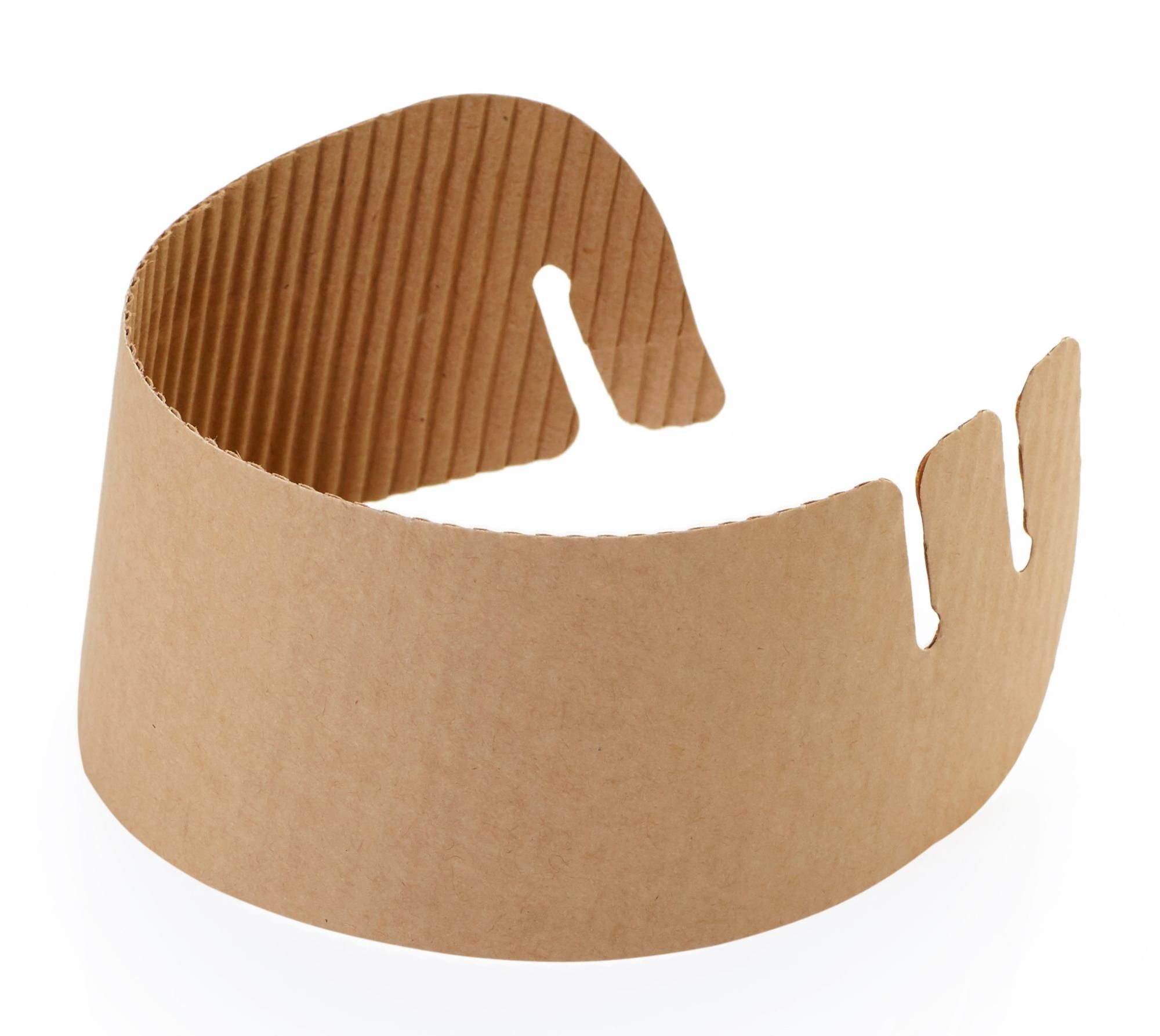 Крафтовые манжеты для стаканов