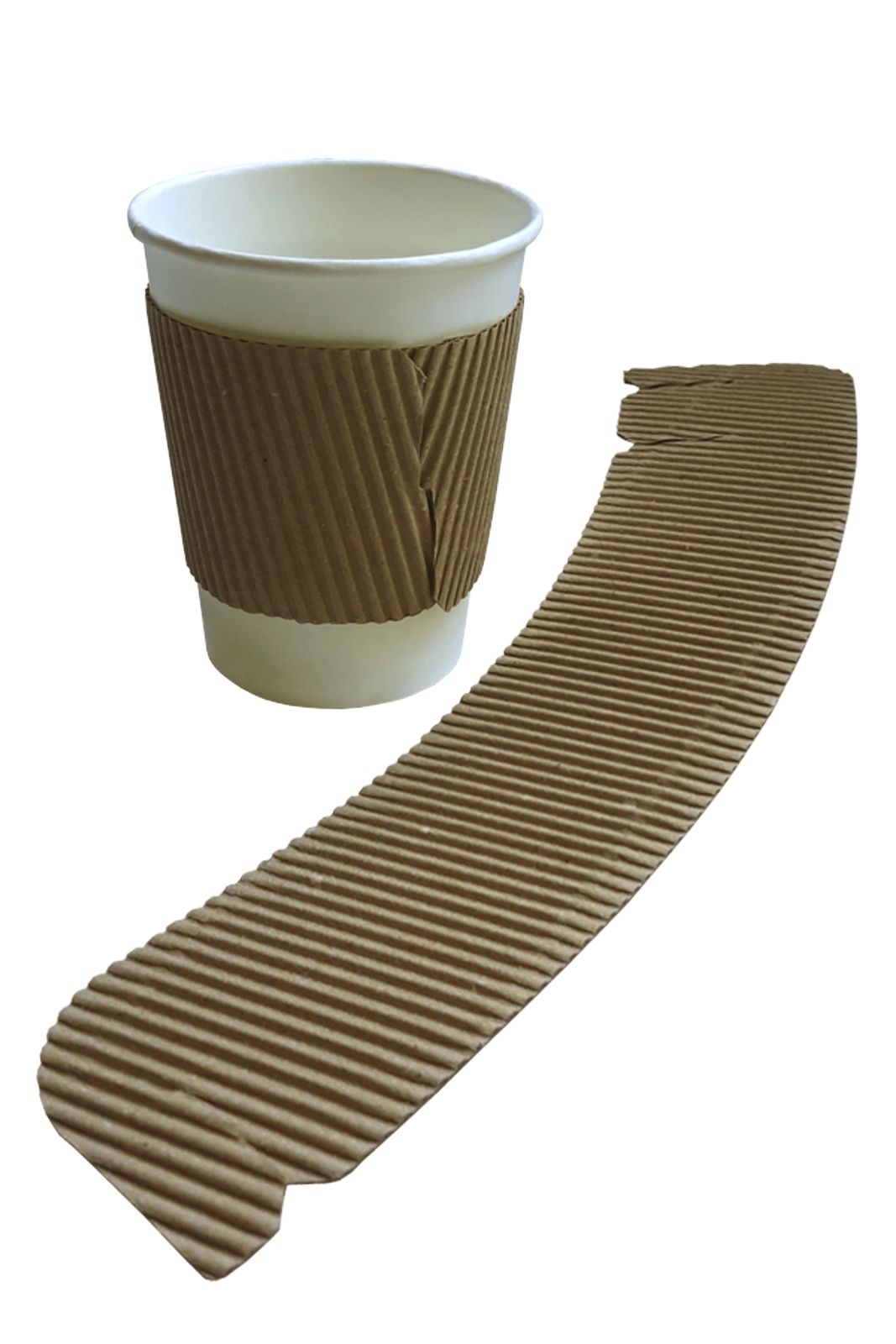 Крафтовые манжеты для стаканов