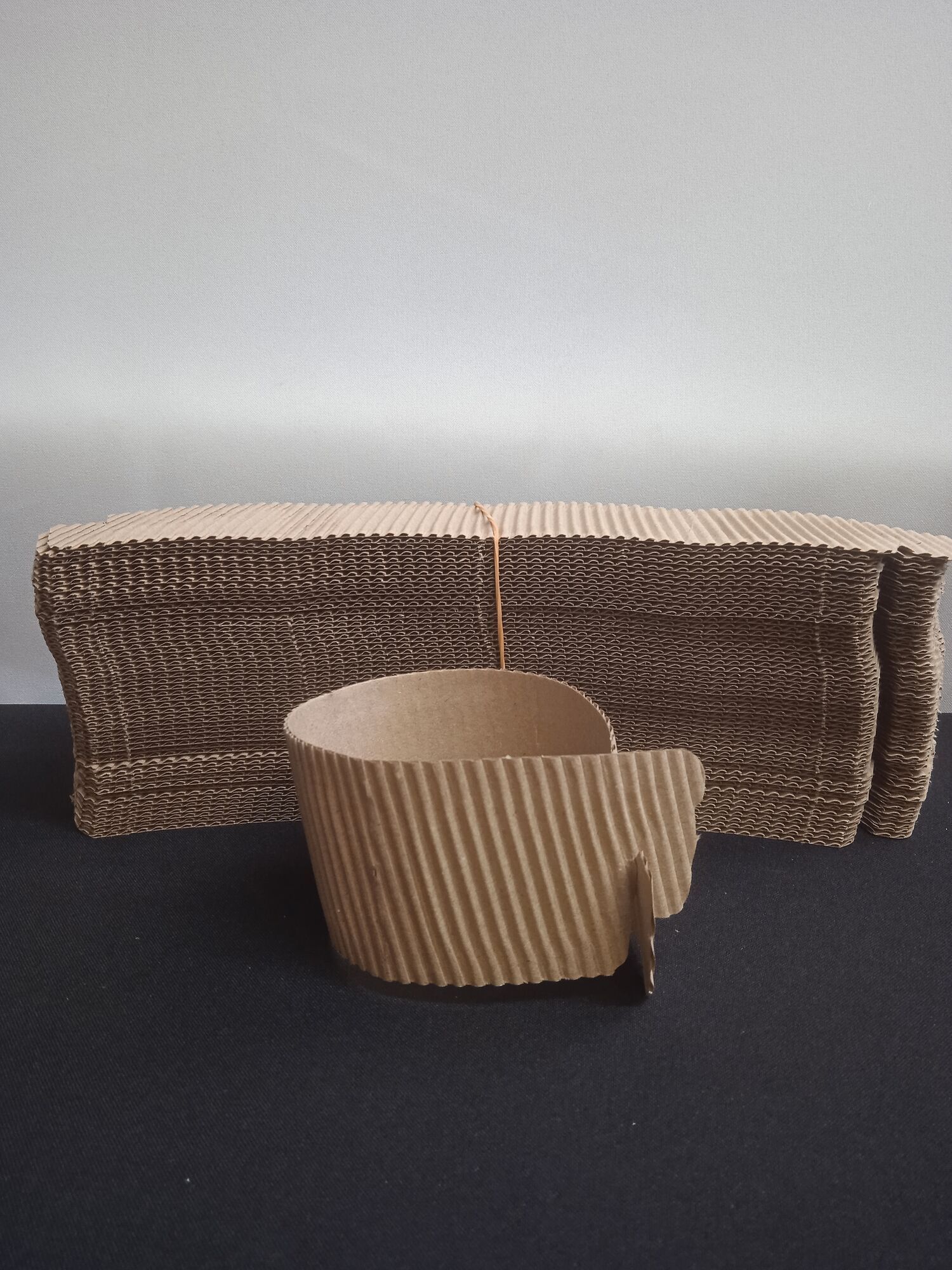 Крафтовые манжеты для стаканов